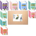 Twings tea Superblends Herbal Tea selection gift set 8 Flavours each 4, 32 Mixed Individual Wrapped Envelope tea bags collection sleep,Focus,Detox,Balance,Digest,Metabolism,Unwind and Glow tea bag