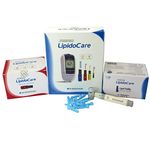 LipidoCare Meter + Total Cholesterol Strips + Lipid Profile Strips + Lancing Device and Lancets