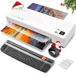 Laminator, Laminator Machine with Hot and Cold Settings and 40 Pouches, 4 in 1 A4 laminator with Paper Trimmer and Corner Rounder, 9 Inches Personal Laminator for Home School Office