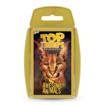 Top Trumps Awesome Animals Classics Card Game, Find out how cute the Snow Leopard is and how big is the Black Rhino, Educational card game for 2 plus players makes a great gift for ages 6 plus