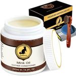 Velluxor 4-in-1 Natural Mink Oil 8.2oz Leather Cleaner and Conditioner, Premium Waterproof Soften Restore Formula – Leather Cleaner & Protector for Boots, Shoes, Jackets, Car Interiors, Saddle, Bags