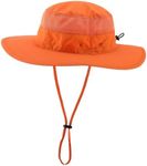 Home Prefer Unisex Daily Outdoor Sun Hat Camouflage Mesh Bucket Hat Wide Brim Boonie Fishing Hats Orange