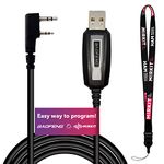 Baofeng Programming Cable for UV-5R & UV82 and for Two Way ham Portable radios: UV-5R/5RA/5R Plus/5RE/bf F8HP, UV3R Plus, BF-888S, UV82HP, 5RX3, GA-2S, BF-F8+, H777 + Free Lanyard Mirkit