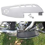 Motorcycle Rider Footboard Heel Guard for Road Glide Road King Electra Glide Street Glide Ultra Limited FLHTK Fat Boy Tri Glide Ultra, Chrome