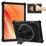 TASSKTO For Fire HD 10 Tablet Case (Only Fit 13th Generation 2023 Release) Not fit Samsung iPad Honor.Dual Layer Heavy Duty Shockproof 360 Rotating Kickstand Hand Strap Case.Black