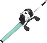 Zebco Roam Spincast Reel and Telescopic Fishing Rod Combo, Extendable 18.5-Inch to 6-Foot Telescopic Fishing Pole with ComfortGrip Rod Handle, Quickset Anti-Reverse Fishing Reel, Seafoam