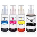 Torebnk GI-21 Compatible Refill Bottle Ink Replacement for Canon GI-21 GI21 Dye Ink Work for Canon Pixma G3260 G4270 G3270 G2270 G2260 G1230 G1220 Megatank Printers (Black 135ml, CMY 70ml, 4-Pack)