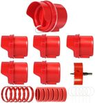 No Waste Chicken Feeder Port Large, DIY Automatic Poultry Feeder Kit for Chicken, Quail, Duck, Goose, Turkey (Pack of 6)