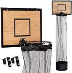 Wooden Basketball Hamper – Basketball Hoop Laundry Basket Over the Door – Basketball Room Decor