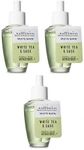 Bath and Body Works 3 Pack White Tea & Sage Wallflowers Fragrance Refill. 0.8 fl oz.