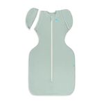 Love To Dream Swaddle Up Transition Bag, Twin Zipper, Arms-Free Baby Sleep Sack with Zip-Off Wings, Lightweight, Hip Healthy, Moderate Ideal Temperatures 24°C & 27°C, Olive, Large (6-9 Months)