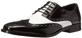 Stacy Adams Men s Tinsley-Wingtip Oxford Black/Amp/White 10.5 D(M) US