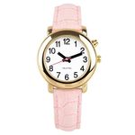 ViLoSa English Talking Watch Speaks The Time, Date or Alarm time for Elderly, Impaired Sight or Blind. White Face-Black Numbers with Stainless Expand Strap …
