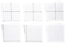 Juvale 10 Pack Mini Graph Paper Sticky Notes in 6 Designs, 25 Sheets per Pad (3x3 in)