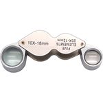SE - Loupe - Dual, Chrome Plated, 10x/18mm, 20x/12mm - MJ368212