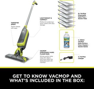 Shark VacMop Cordless Hard Floor Cleaner – Lightweight Wet & Dry Vacuum