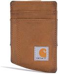 Carhartt Men's Casual Saddle Leather Wallets, Brown (Front Pocket), One Size