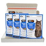 VETIQ Healthy Bites Denti-Care Treats For Cats & Kittens, Helps to Prevent Plaque, Reduce Tartar Build Up & Contains Parsley Seed & Clove Leaf Oil for Fresh Breath, 65 g (Pack of 4)