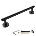 SAYONEYES Matte Black Towel Bar 12 Inch – Heavy Duty Stainless Steel SUS304 Towel Holder Rack for Bathroom, Kitchen, Bedroom Wall Mounted - Single Layer Shower Towel Hanger Rod