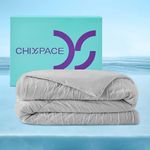 ChiXpace Cooling Comforter Twin/Twin XL - Lightweight Summer Comforter for Hot Sleepers and Night Sweats, Q-Max 0.45 with Japanese Arc-Chill Cold Tech Fabric, Cooling Blanket Grey