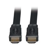 Tripp Lite High Speed HDMI Flat Cable, Ultra HD 4K x 2K, Digital Video with Audio (M/M), Black, 16-ft. (P568-016-FL)