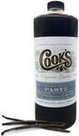 Cook's, Natural Vanilla Bean Paste, Gourmet Grade A Madagascar Premium Vanilla Made with Fresh Vanilla Beans for Baking and Cooking, 32 oz