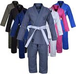 Jayefo Men-Women BJJ GI MGDON (Gray/Black, A4)