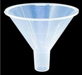 Wide Mouth Plastic Funnel For Liquid, Spices, Powder, Lotion, Oils - Transparent 90mm (3.5 Inches)