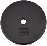 Yes4All 1-inch Cast Iron Weight Plates for Dumbbells – Standard Weight Disc Plates (15 lbs, Single)