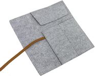 Art Ranger Fashion Roll-Up Wool Felt Pencil Case Storage Holder Pouch Makeup Cosmetic Brush Holder Bag