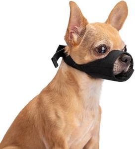 Winmany Small Dog Muzzles, Soft Short Snout Dogs Muzzle to Prevent Biting Barking Eating, Fit for Chihuahua Shih Tzu Bulldog Pitbull for Grooming Walking (XXS)