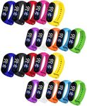 LEMONADE - Pack of 40 - Colorful Unisex Digital LED Wrist Watch Bands for Kids - Best Birthday Return Gift Item