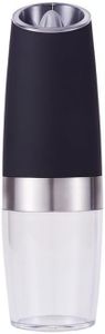 Electric Pepper Grinder, Automatic Spice Mill (Beveled Black Single Piece)