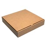 MM WILL CARE - WE WILL CARE YOUR PRODUCTS Brown Pizza Box 10x10x1.5 Inches Corrugated Sample (Set of 100 pcs)�