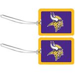 NFL Minnesota Vikings Sports Vinyl Luggage Tag, Set of 2, Purple