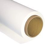 BOLLUMA Seamless Background Paper Backdrop 1.35x10m / 4.4x32.8ft, Arctic White, 93, Photo Studio Paper Roll for Portrait, Product, Pet, Family Photography Shooting, Video Filming