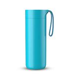 ARTIART® (Taiwan) Butterfly Stainless Steel Suction Bottle with Twist Open Lid & Tea Filter, Suction Technology, Double Wall Vacuum Insulated Keeps hot & Cold for 12 Hours (400 ML) Green