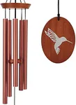 Hummingbird Outdoor Wind Chimes - 33" Tall, Tuned Melody, Memorial Gift for Mom/Grandma, Weather-Resistant, Perfect Decoration for Patio, Garden, Yard & Indoors