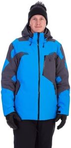 Spyder Men's Leader Insulated Hooded Ski Snow Jacket, Collegiate, Large