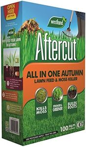 Aftercut 20400456 All In One Autumn Lawn Care (Lawn Feed and Moss killer), 100 m2, 3.5 Kg, Natural