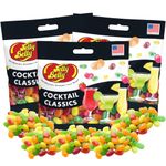 Gourmet Non-Alcoholic Cocktail Flavored Jelly Beans, Delicious Mocktail Candies, Fun Gift Sets for Bachelorette Parties, Girls Night Out, Weddings, and More, Pack of 3 Individual Bags