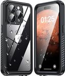 ANTSHARE for iPhone 15 Pro Case, IP68 Waterproof Dustproof Case iPhone 15 Pro with [Built-in Screen/Camera Protector], Full Body Sealed Shockproof Front and Back Cover for iPhone 15 Pro 6.1” (Black)