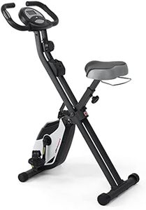 Ultrasport F-Bike Vélo d’Appartement Pliable I Vélos d'Appartement Extra Silencieux jusqu'à 130 kg avec Selle Confort, Velo d Appartement Pliable (Noir-Gris)