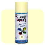just spray Ivory Acrylic Spray Paint Gloss Finish Multipurpose Spray Paint | DIY, Quick Drying Good finish for Metal, Wood, and Walls 400ml (Ivory)