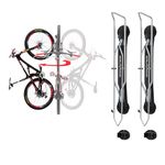 Steadyrack Bike Rack – Pivoting Mountain Bike Rack, Holds Up to 35 kg, Fits 20"-29" Wheels, 2.1"-2.8" Tyres, Foldable Wall Mount for Space-Saving Bicycle Storage - 2 Pack