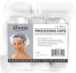 "ANNIE" Extra Large Processing Caps Clear 100 Caps (1 pack)