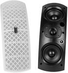 Dayton Audio QS204W-4 Quadrant 70V / 100V Indoor/Outdoor Speaker Pair with 4 Ohm Bypass - White