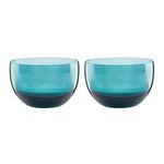 Lenox 890997 Sprig & Vine 2-Piece Glass Bowl Set, 2.0 LB, Blue