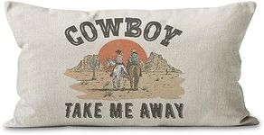 Western Throw Pillows,Cowboy Pillows,Western Pillow Covers,Western Pillow Covers,12 x 20 Inch Cowgirl Throw Pillows,Western Pillow,Western Throw Pillows for Bed (12x20)
