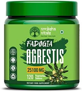Vruksha Vitals Fadogia Agrestis and Tongkat Ali 25100 mg - 120 Tablets/Capsules Supplement with added Ginseng and Maca Root
